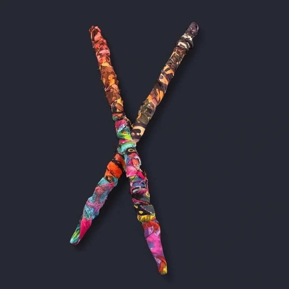 Handmade Fabric Wrapped Hair Chopsticks